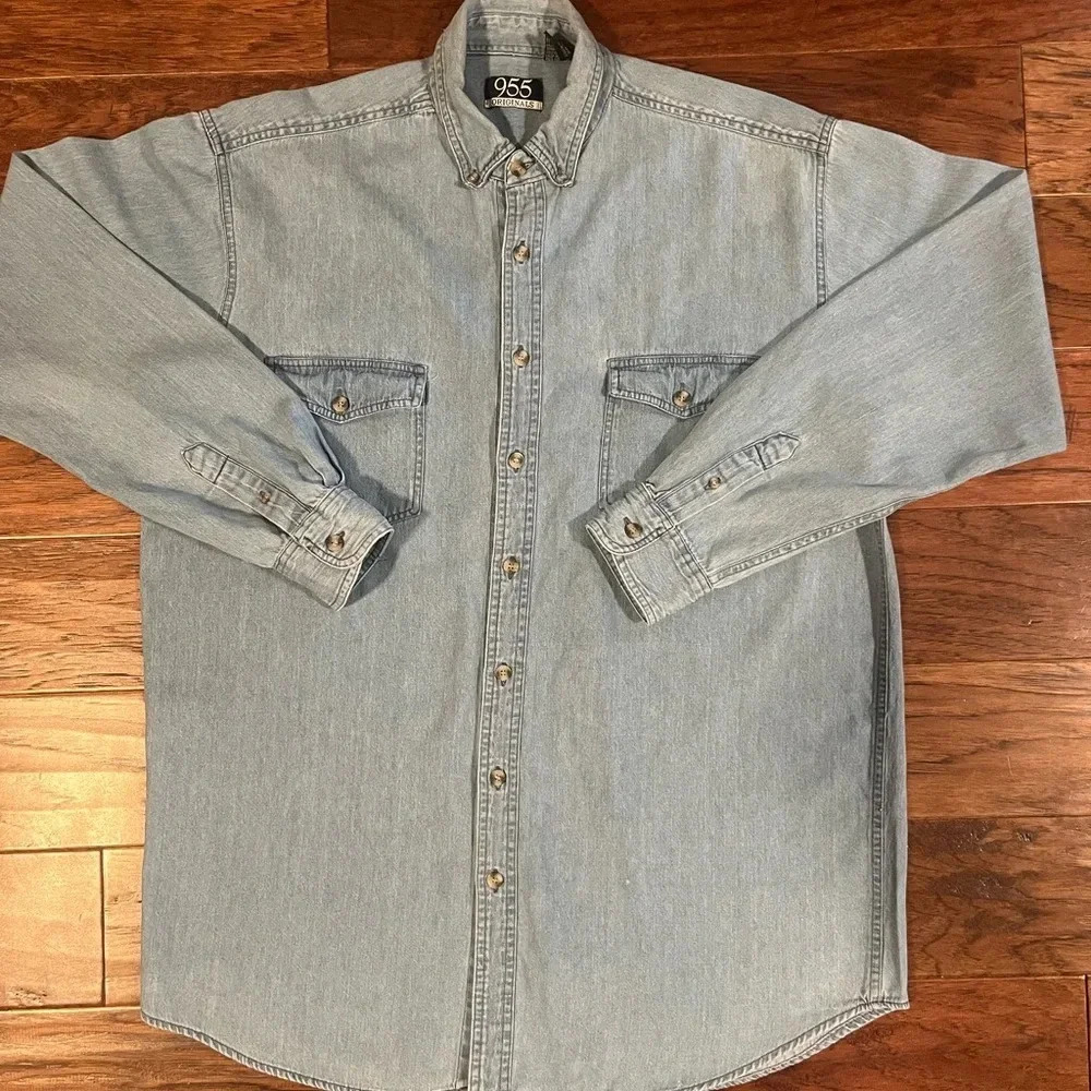 Vintage “955 Originals” Denim Button Up.